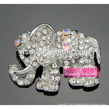 Cutie claro y broche de elefante de piedra AB